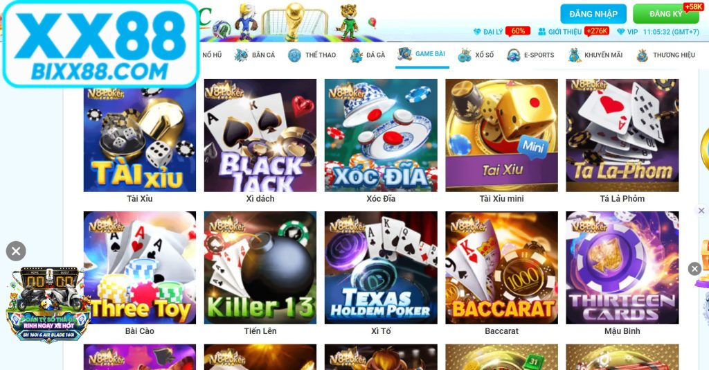 Sức hút khó cưỡng của sảnh game bài XX88 hiện nay